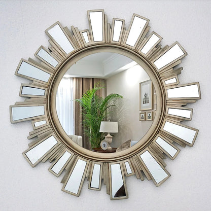 Golden Bathroom Mirrors Round