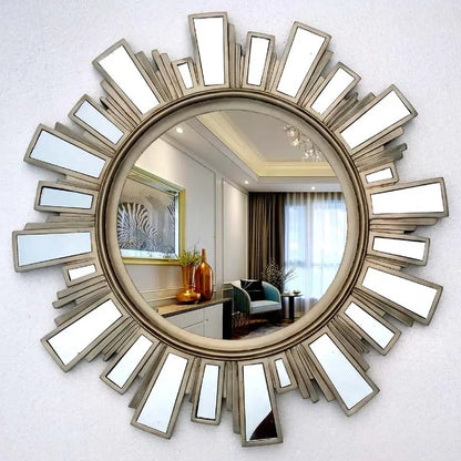 Golden Bathroom Mirrors Round